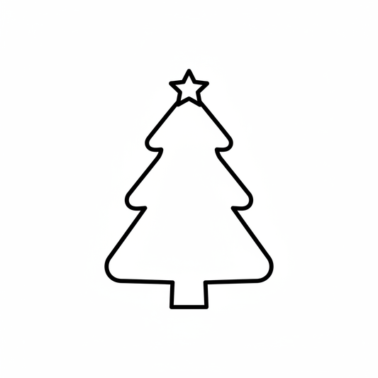 Ausstechform Weihnachtsbaum – STL Cookie Cutter Set (2‑teilig)