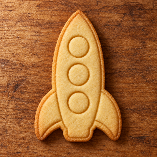 Finished baked Little Rocket cookie