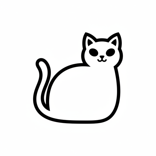 Ausstechform-Set – Schwarze Katze (STL, 2‑teilig) – Produktbild