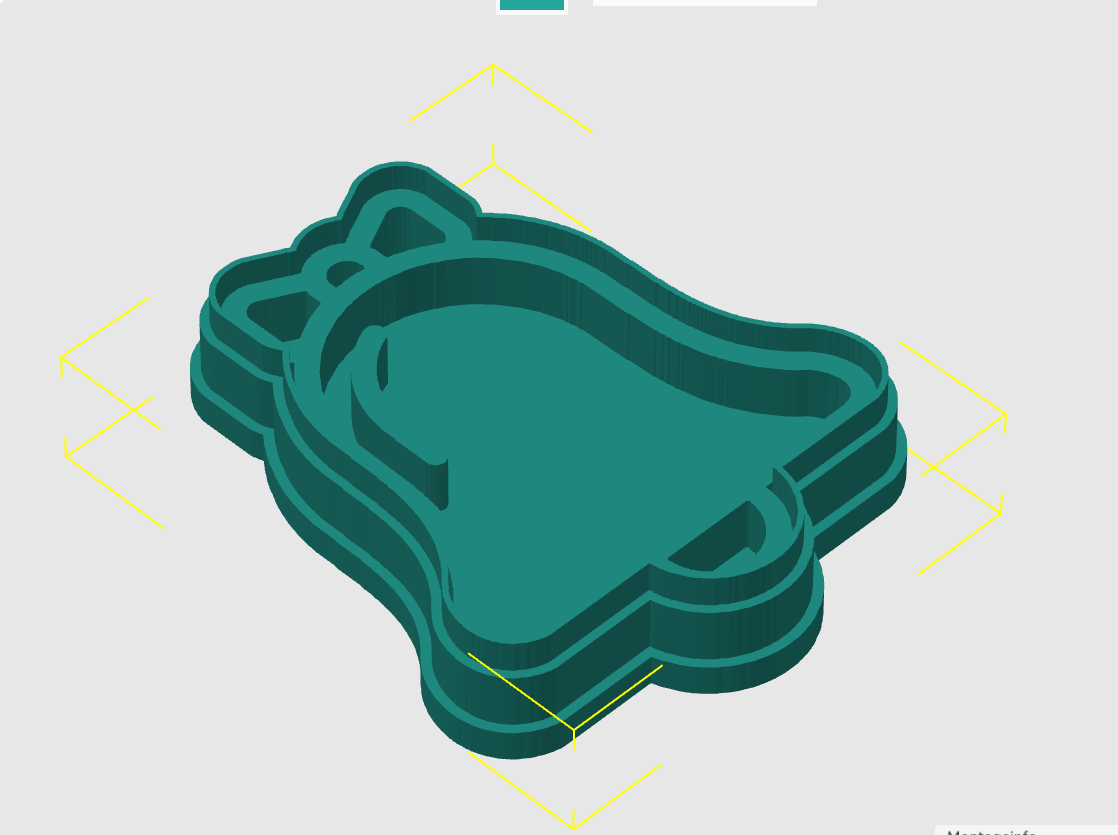 Ausstechform-Set – Weihnachtsglocke (STL, 2‑teilig) – Cutter/Imprint Vorschau