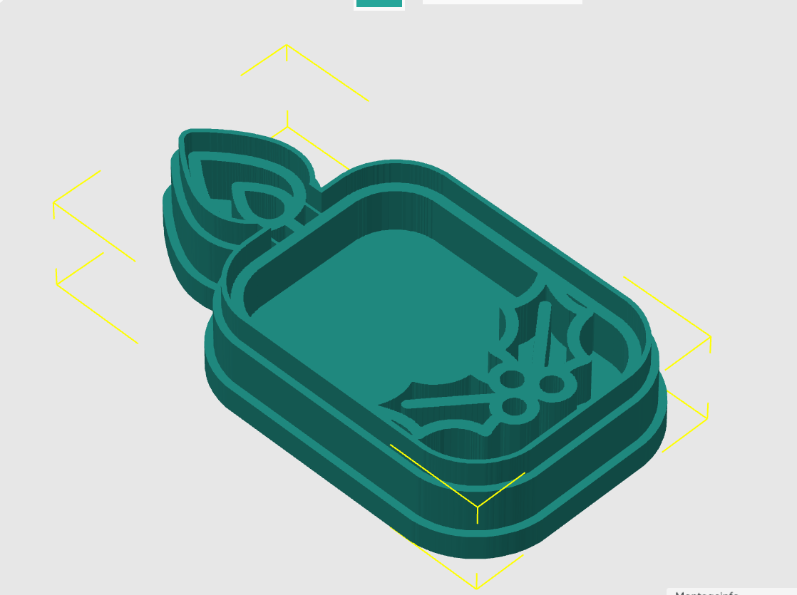 Ausstechform-Set – Weihnachtskerze (STL, 2‑teilig) – Cutter/Imprint Vorschau