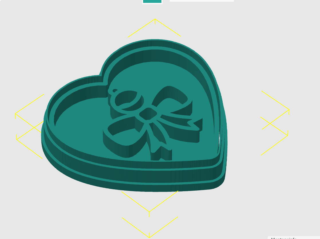 Ausstechform-Set – Weihnachtsherz (STL, 2‑teilig) – Cutter/Imprint Vorschau