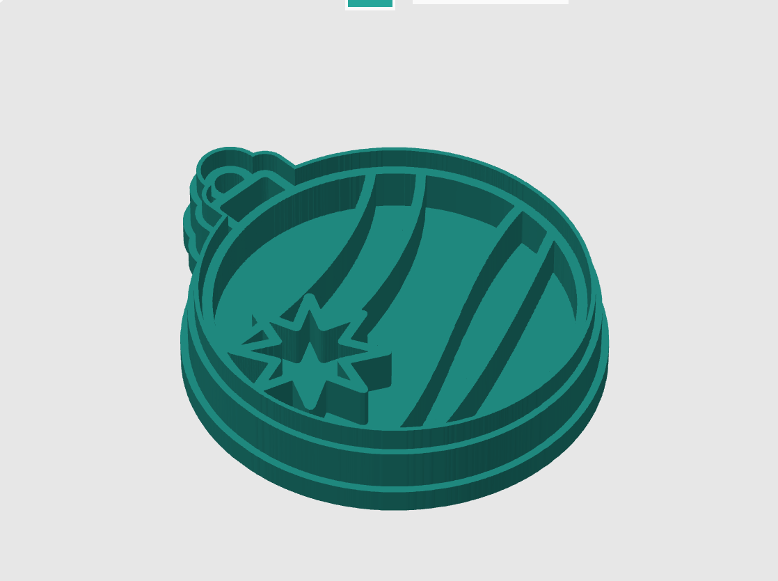 Ausstechform-Set – Christbaumkugel (STL, 2‑teilig) – Cutter/Imprint Vorschau