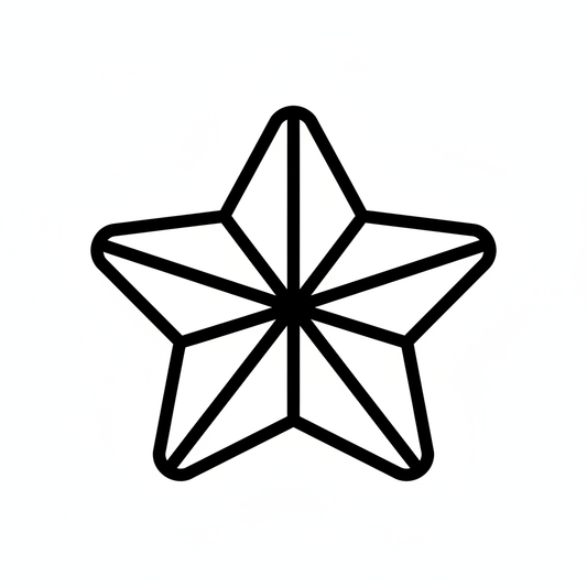 Ausstechform-Set – Weihnachtsstern (STL, 2‑teilig) – Produktbild