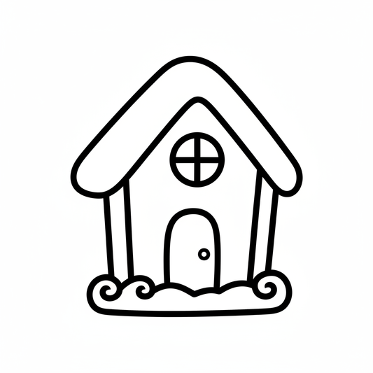 Ausstechform-Set – Lebkuchenhaus (STL, 2‑teilig) – Produktbild