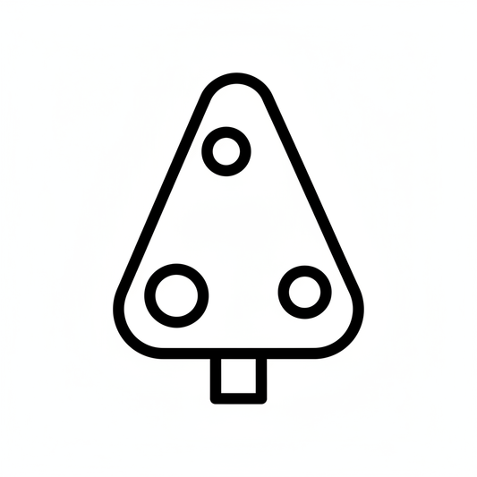 Ausstechform-Set – Weihnachtsbaum (Outline) (STL, 2‑teilig) – Produktbild