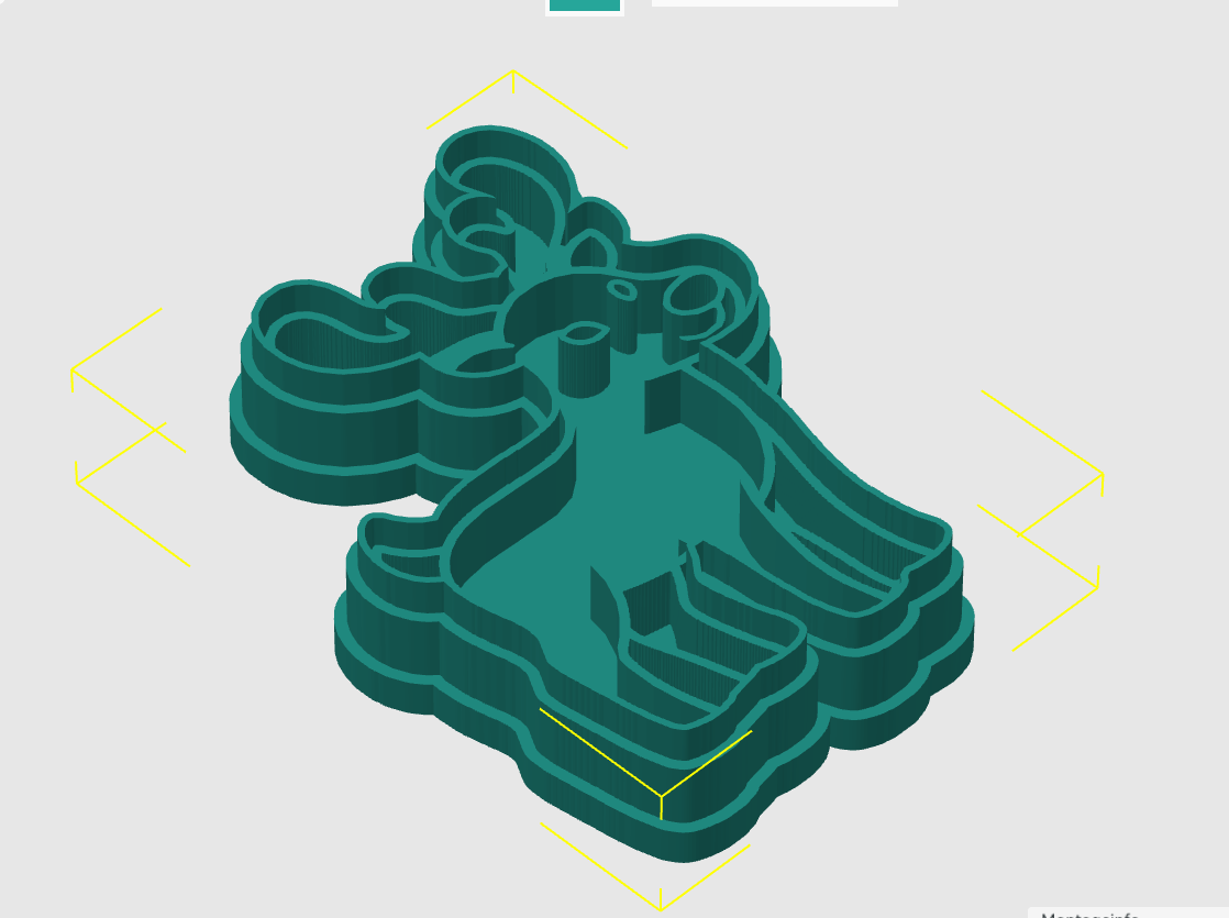 Ausstechform-Set – Rentier (STL, 2‑teilig) – Cutter/Imprint Vorschau