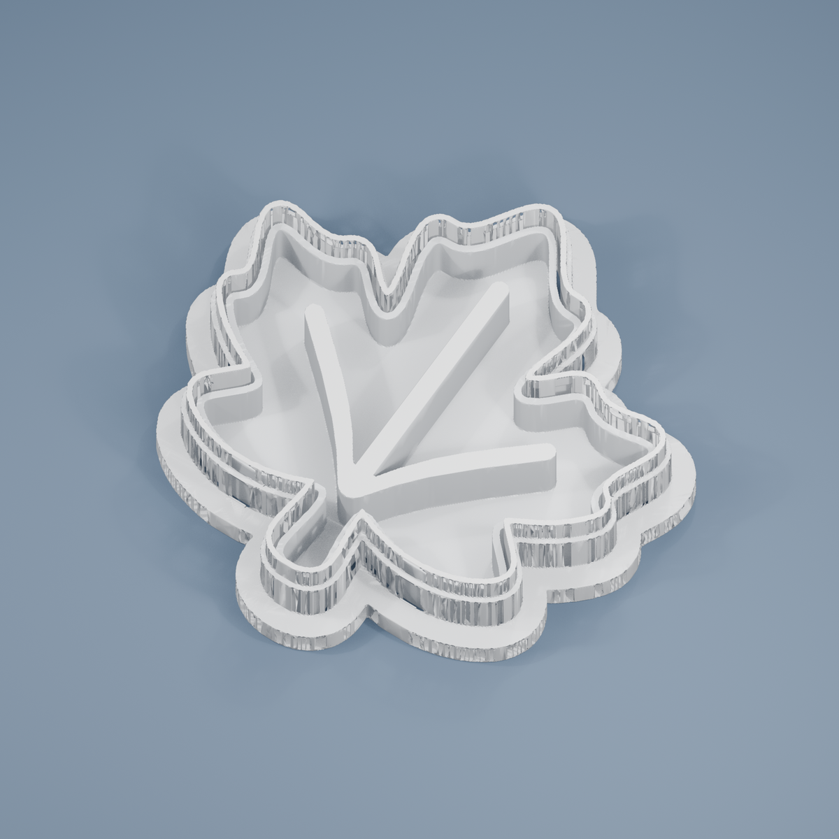 Maple Leaf cookie cutter and imprint stamp