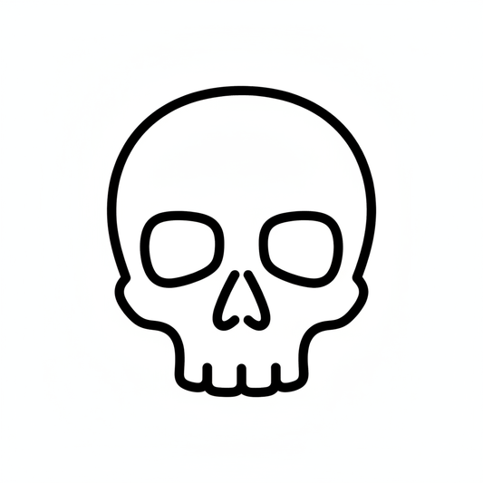 Ausstechform-Set – Totenkopf (STL, 2‑teilig) – Produktbild