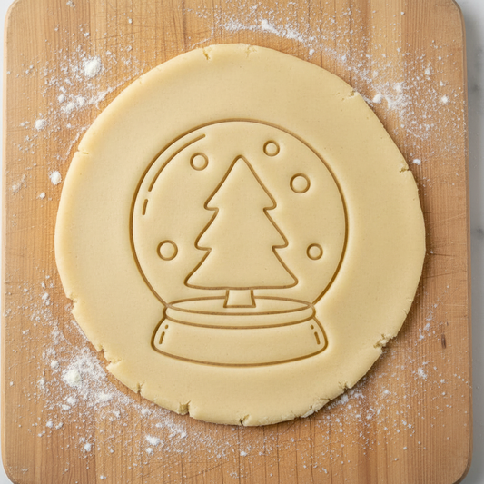Ausstechform-Set – Schneekugel (STL, 2‑teilig) – Rohling