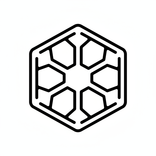 Ausstechform-Set – Schneeflocke (STL, 2‑teilig) – Produktbild