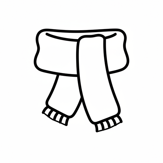 Ausstechform-Set – Winterschal (STL, 2‑teilig) – Produktbild