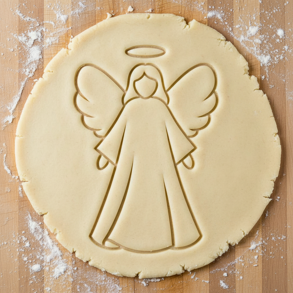 Ausstechform-Set – Engel (STL, 2‑teilig) – Rohling