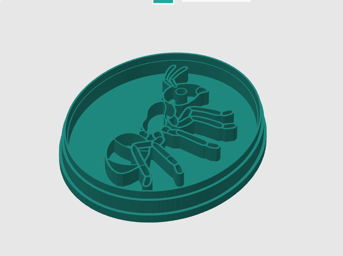 Ausstechform-Set – Ameise (STL, 2‑teilig) – Cutter/Imprint Vorschau