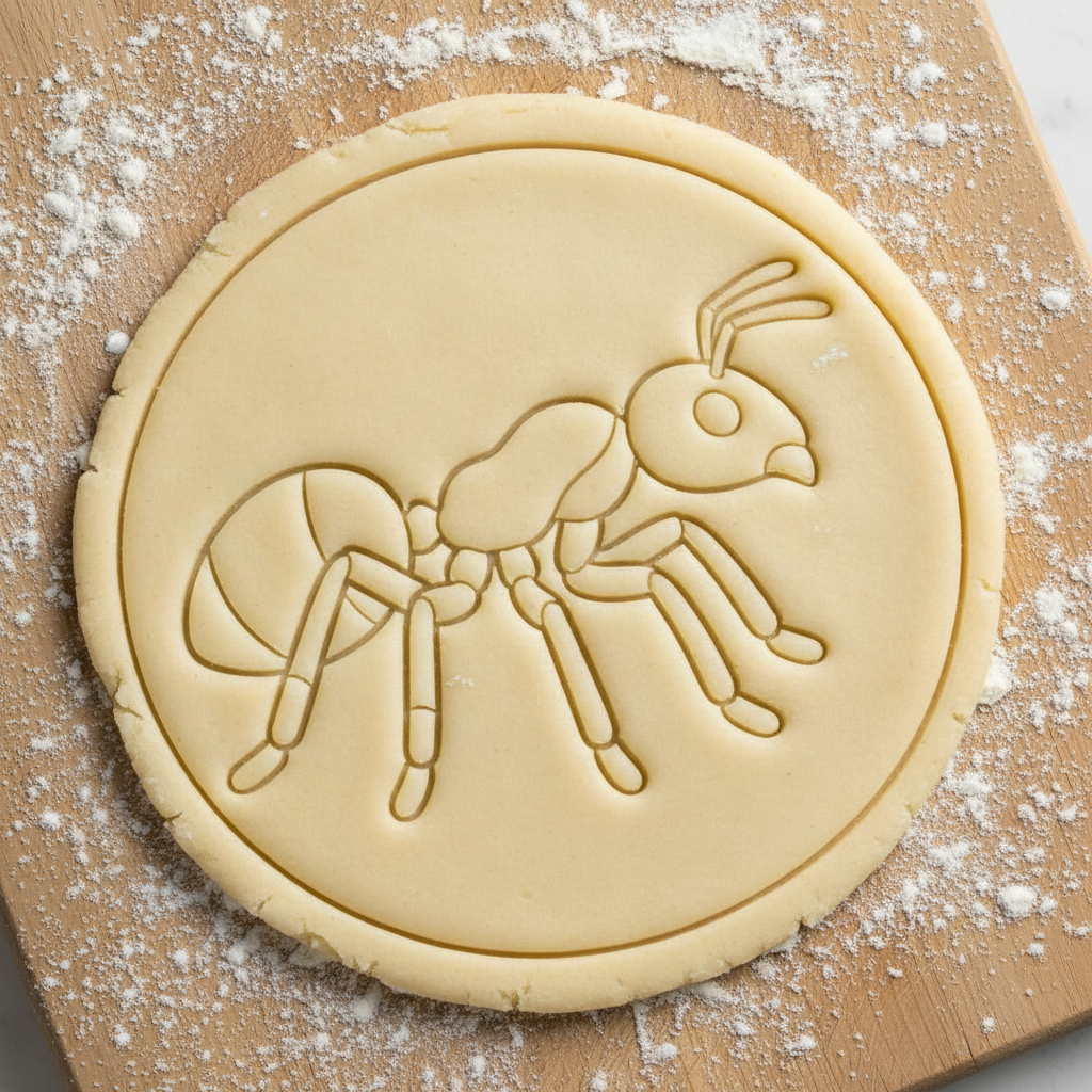 Ausstechform-Set – Ameise (STL, 2‑teilig) – Rohling