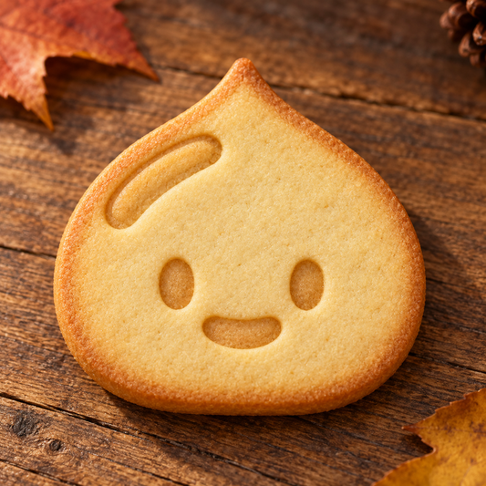 Finished baked Happy Chestnut cookie