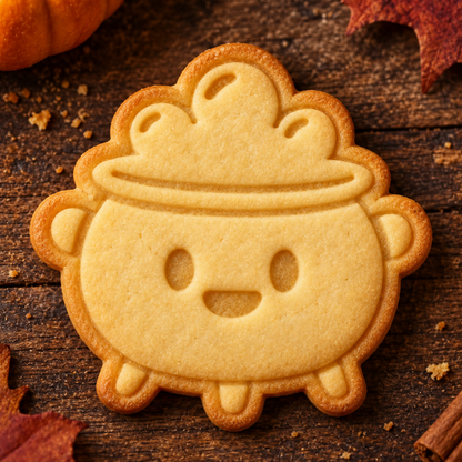 Finished baked Bubbling Cauldron cookie