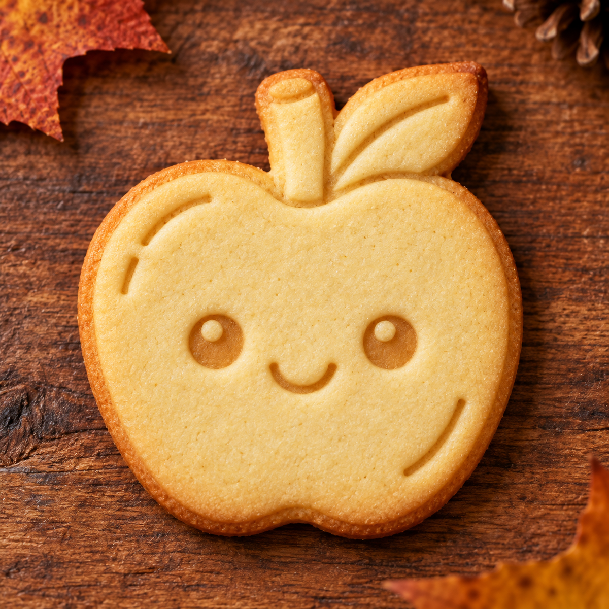 Finished baked Autumn Apple cookie