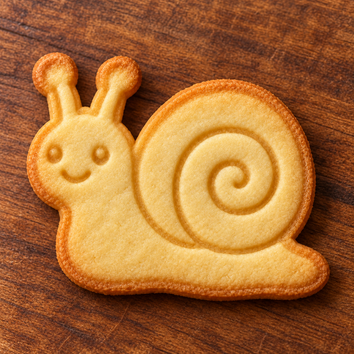 Finished baked Garden Snail cookie