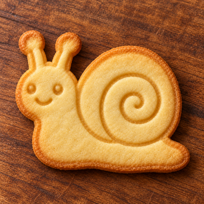 Finished baked Garden Snail cookie