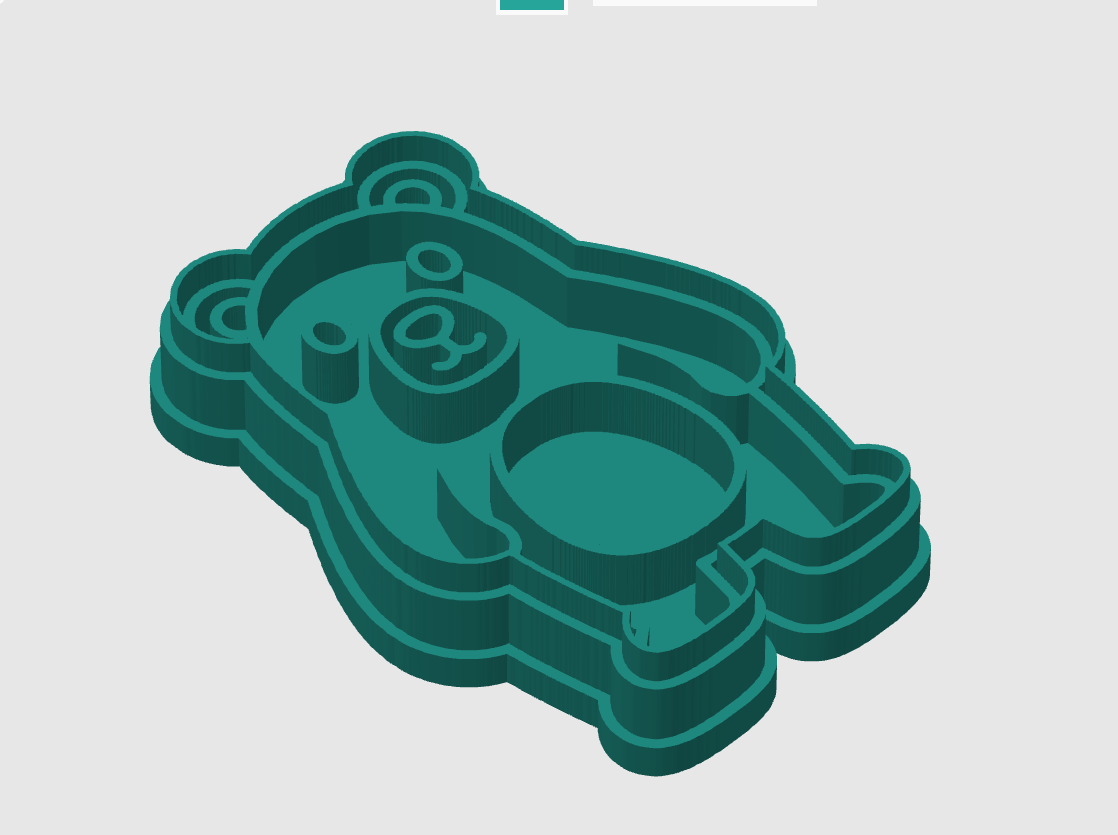 Ausstechform-Set – Bär (STL, 2‑teilig) – Cutter/Imprint Vorschau