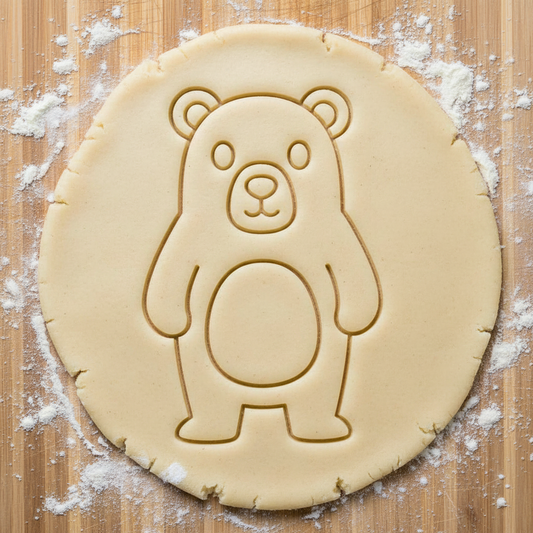 Ausstechform-Set – Bär (STL, 2‑teilig) – Rohling