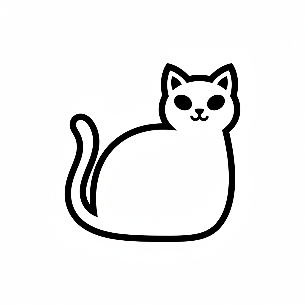 Ausstechform-Set – Schwarze Katze (STL, 2‑teilig) – Produktbild