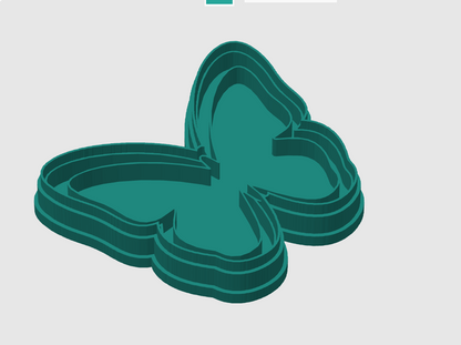 Ausstechform-Set – Schmetterling (STL, 2‑teilig) – Cutter/Imprint Vorschau