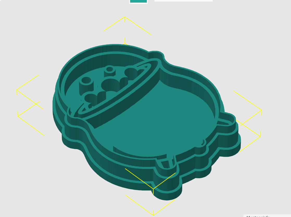 Ausstechform-Set – Kessel (STL, 2‑teilig) – Cutter/Imprint Vorschau