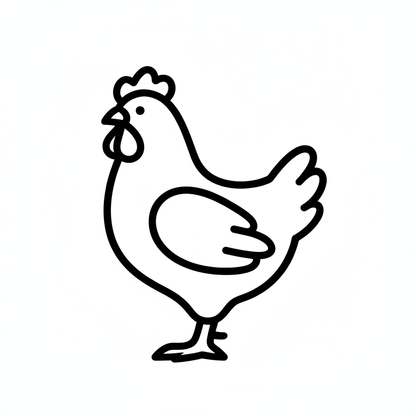 Ausstechform-Set – Huhn (STL, 2‑teilig) – Produktbild