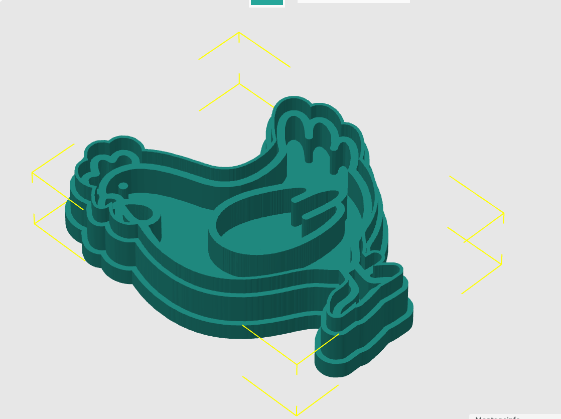 Ausstechform-Set – Huhn (STL, 2‑teilig) – Cutter/Imprint Vorschau