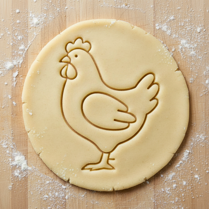 Ausstechform-Set – Huhn (STL, 2‑teilig) – Rohling