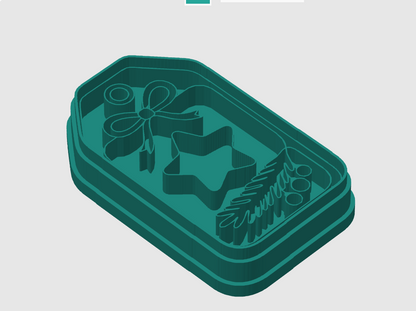 Ausstechform-Set – Geschenkanhänger (STL, 2‑teilig) – Cutter/Imprint Vorschau