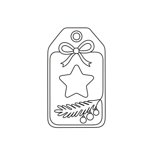 Ausstechform-Set – Geschenkanhänger (STL, 2‑teilig) – Produktbild