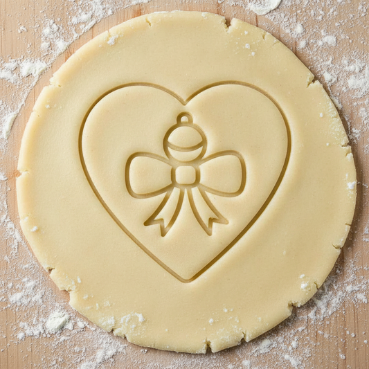 Ausstechform-Set – Weihnachtsherz (STL, 2‑teilig) – Rohling