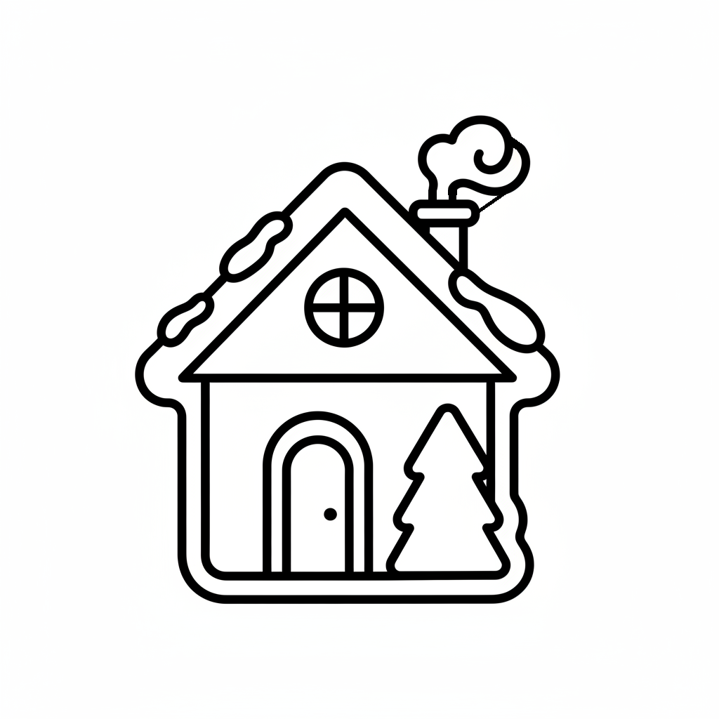 Ausstechform-Set – Weihnachtshaus (STL, 2‑teilig) – Produktbild