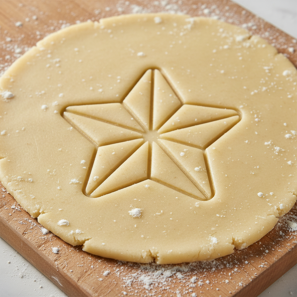 Ausstechform-Set – Weihnachtsstern (STL, 2‑teilig) – Rohling