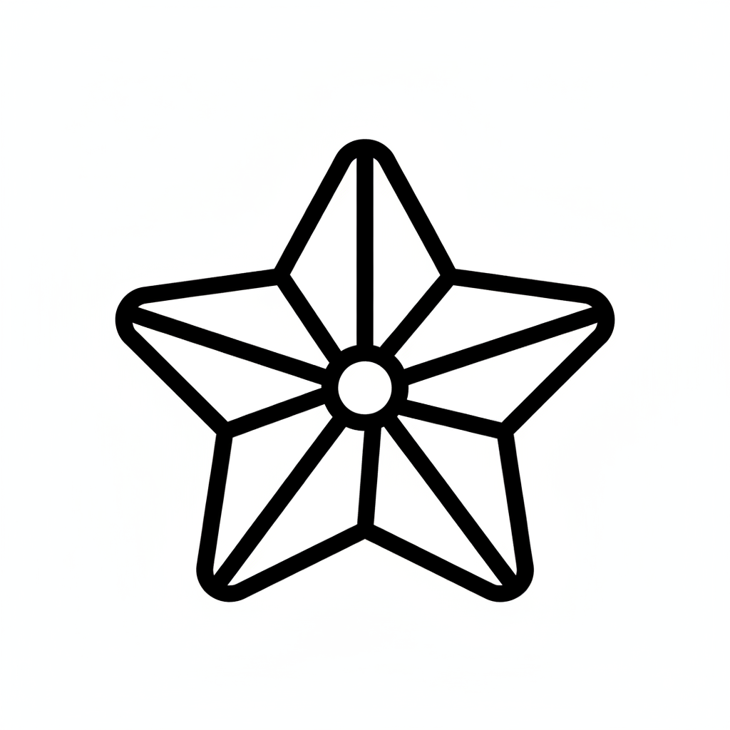 Ausstechform-Set – Stern (Outline) (STL, 2‑teilig) – Produktbild