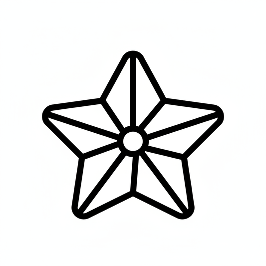 Ausstechform-Set – Stern (Outline) (STL, 2‑teilig) – Produktbild