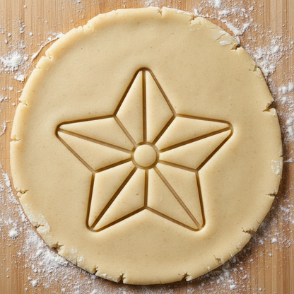 Ausstechform-Set – Stern (Outline) (STL, 2‑teilig) – Rohling