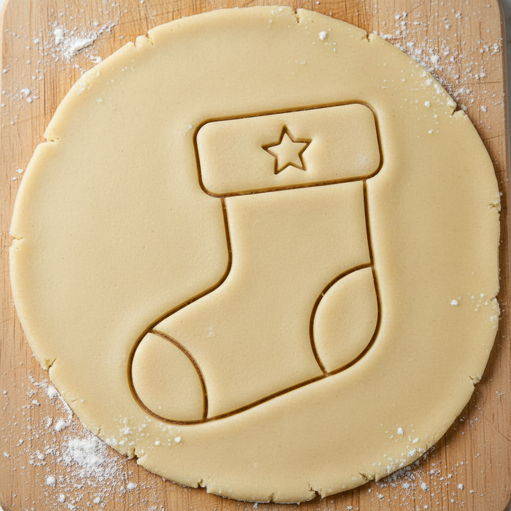 Ausstechform-Set – Weihnachtsstrumpf (STL, 2‑teilig) – Rohling