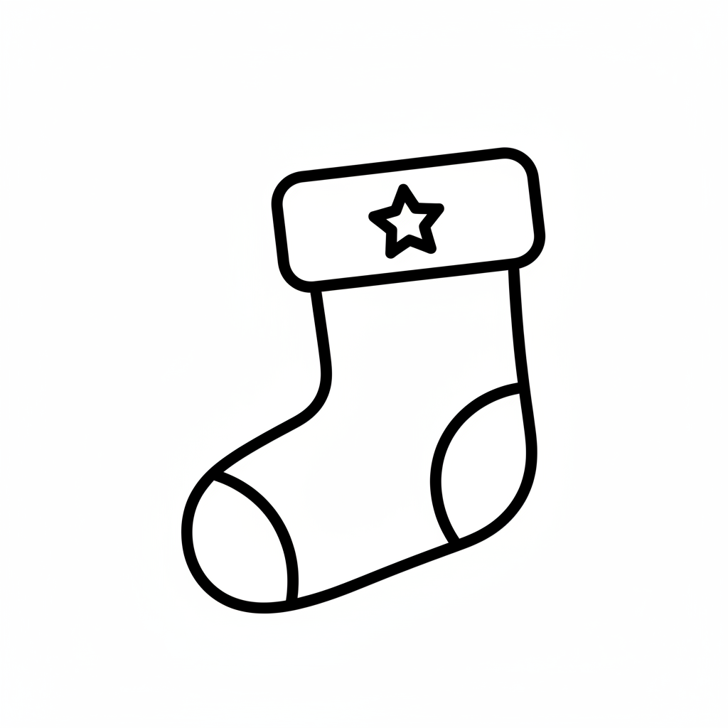 Ausstechform-Set – Weihnachtsstrumpf (STL, 2‑teilig) – Produktbild