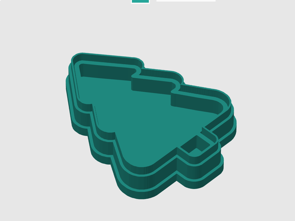 Ausstechform-Set – Weihnachtsbaum (Variante) (STL, 2‑teilig) – Cutter/Imprint Vorschau