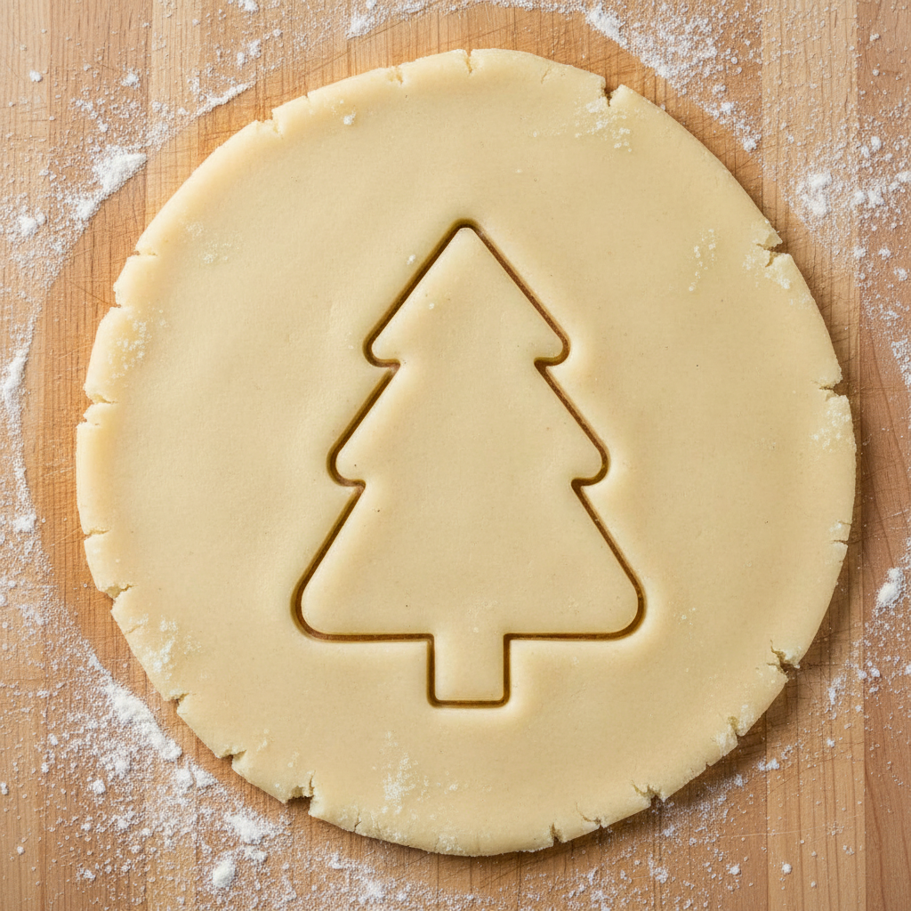 Ausstechform-Set – Weihnachtsbaum (Variante) (STL, 2‑teilig) – Rohling