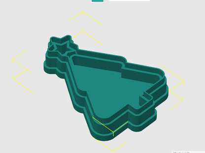 Ausstechform-Set – Weihnachtsbaum mit Stern (STL, 2‑teilig) – Cutter/Imprint Vorschau