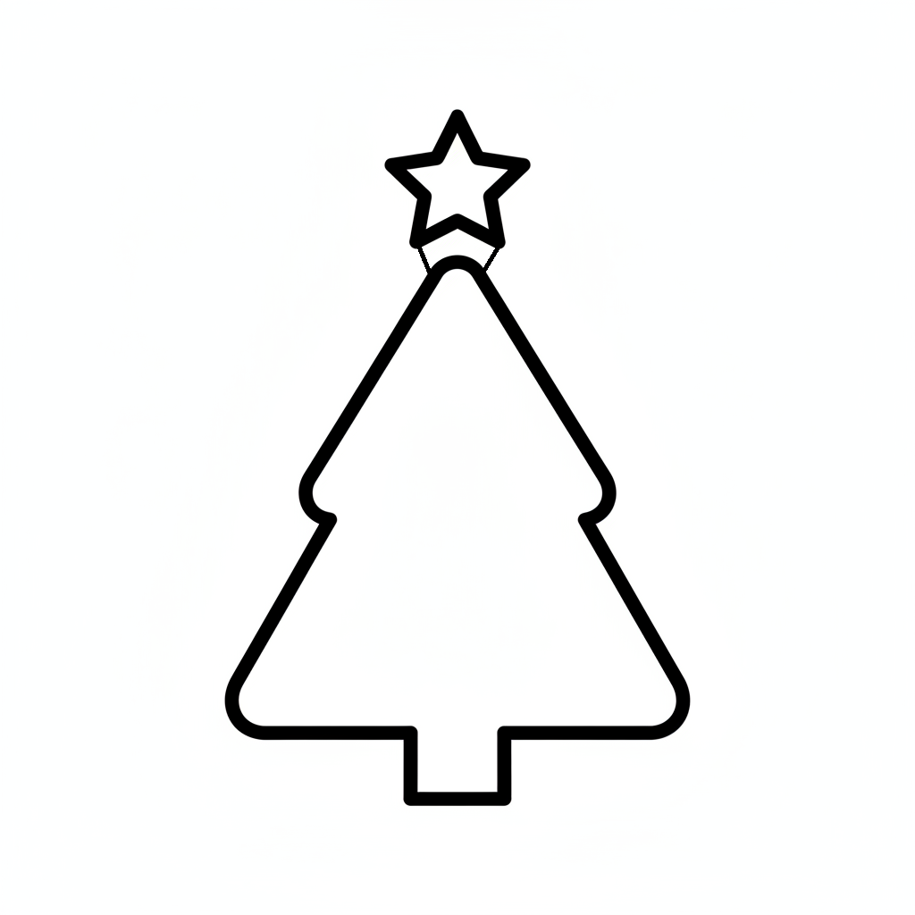 Ausstechform-Set – Weihnachtsbaum mit Stern (STL, 2‑teilig) – Produktbild