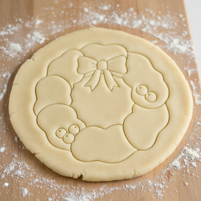 Ausstechform-Set – Weihnachtskranz (STL, 2‑teilig) – Rohling