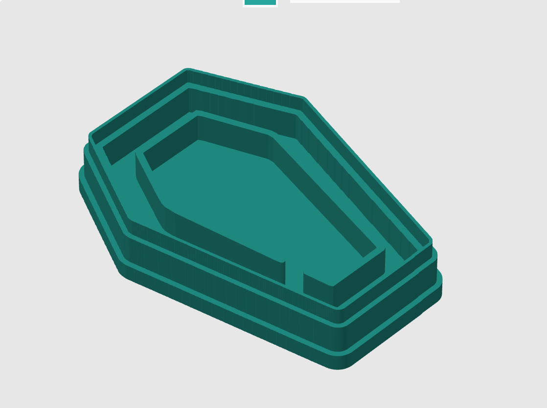 Ausstechform-Set – Sarg (STL, 2‑teilig) – Cutter/Imprint Vorschau