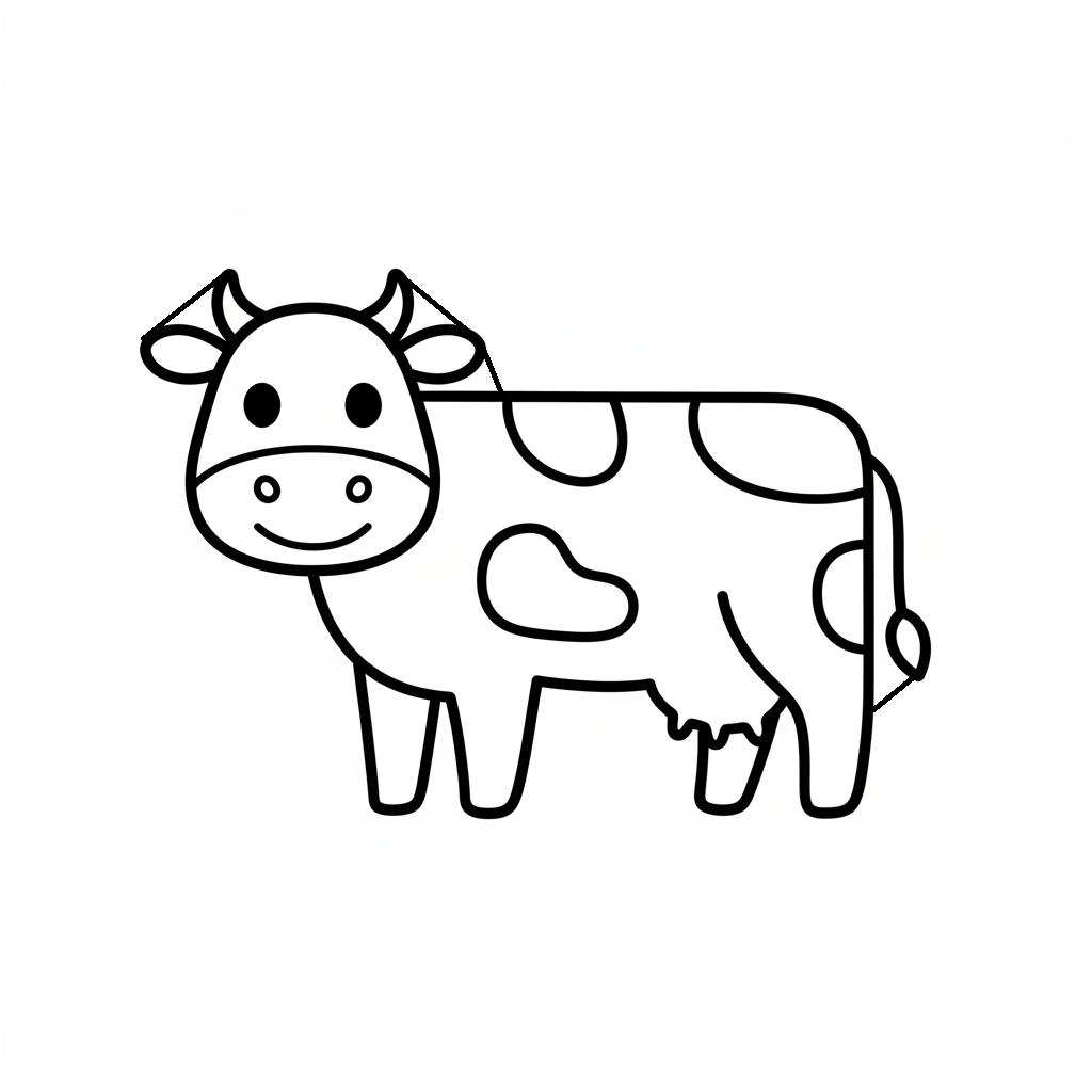 Ausstechform-Set – Kuh (STL, 2‑teilig) – Produktbild