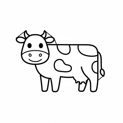 Ausstechform-Set – Kuh (STL, 2‑teilig) – Produktbild